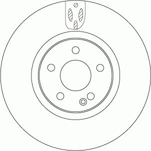 Диск тормозной передний MERCEDES VITO (W447) DF6744S DF6744S TRW