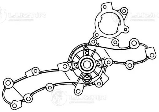 Насос водяной для а/м Toyota Camry (18-)/Lexus RX (15-) 3.5i [2GR-FXS] (с метал. LWP1928 LUZAR