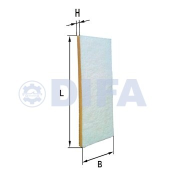 эл.фильтр. воздуха в кабине! H-30xL-341xB-120мм \ АМКОДОР-320/2661 4705 DIFA