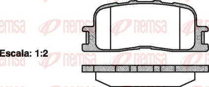 854 00 колодки дисковые з.\ Toyota Highlander/Camry 01> 085400 REMSA