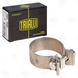 Хомут глушителя ленточный D=57 мм нержавеющая сталь 304 SS OC 57 SS TRIALLI
