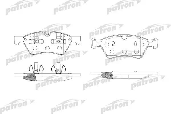 Колодки тормозные MERCEDES ML (W164) передние (4шт.) PATRON PBP1830 PATRON