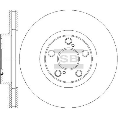 Диск тормозной передний TOYOTA CELICA 99- SD4684 SD4684 SANGSIN