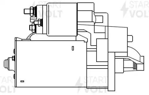 Стартер для а/м Volvo XC90 (02-)/XC70 II (07-)/S80 II (06-) 3.2i 1,4кВт (LSt 104 LST 1045 START VOLT