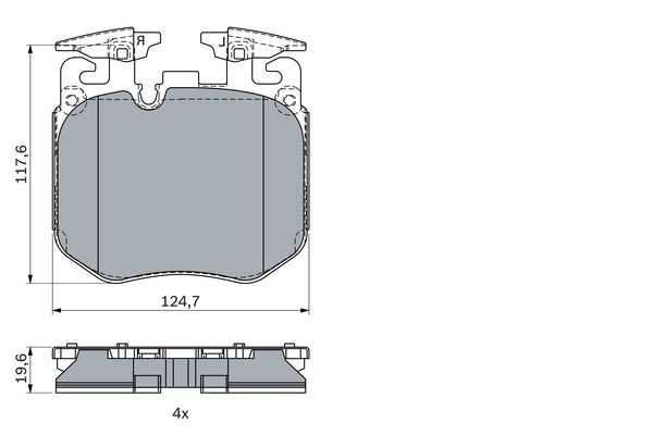 Колодки передние BMW 3 G20 0986424431 0986424431 BOSCH