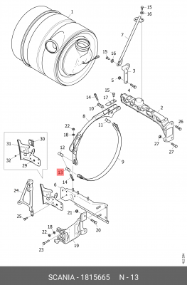 Палец 1815665 SCANIA