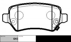 Колодки тормозные OPEL Astra 2004 ~ 2011 / Combo 2001 ~ 2012 / Corsa 2000 ~ 2006 GK0270 CTR