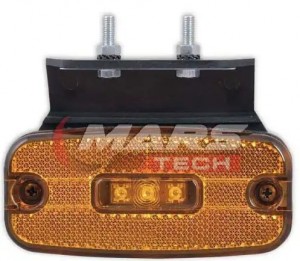фонарь габаритный !желтый прямоугольный LED 24V, 111x51 с Г-кронштейном \Univers M720304 MARS