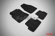 Коврик салона NISSAN Qashqai (07-14) 3D 3-х слойная конструкция черный (5 предм. 71690 SEINTEX