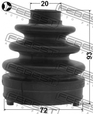 Пыльник ШРУСа SUBARU Impreza (07-) OPEL Astra H внутреннего комплект FEBEST 0815-G12 FEBEST