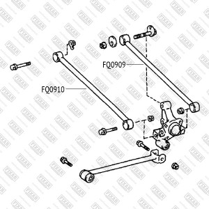 рычаг подвески задн. нижн.!\ Toyota Highlander/Kluger/Harrier 98>, Lexus RX 98> FQ0909 FIXAR