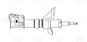 Амортизатор для а/м Honda CR-V (01-) (стойка) пер. прав. (AG 23360) AG23360 TRIALLI