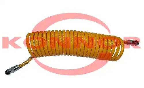 Шланг витой пневматический удлиненный (полиамид) ЕВРО желтый М16 L=7.5м KONNOR INF10165 KONNOR