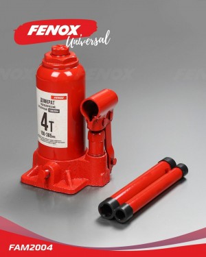 домкрат!гидравлический бутылочный, телескопический, 4т\ FAM2004 FENOX