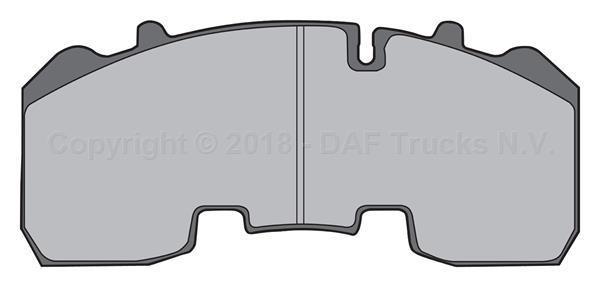 Колодки тормозные 29165 211х93х30 Knorr SB/SN6, SB3745 2003 = > BPW 1961734 DAF TRP