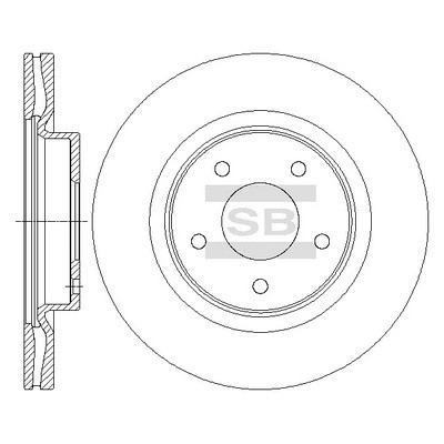 Диск тормозной Nissan Teana 2.5-3.5 08 SD4223 SD4223 SANGSIN