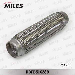 Труба гофрированная (гофра) внутренним плетением 51X280 (BOSAL 265-325) HBFB51X2 HBFB51X280 MILES