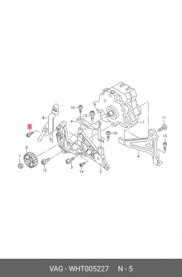 Болт VW Golf (13-),Passat CC,Tiguan (12-) (1.8/2.0) крепления сальника коленвала WHT 005 227 VAG