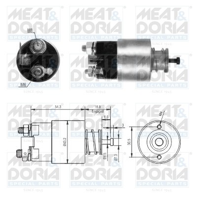 Реле втягивающее HYUNDAI Getz (06-) MEAT&DORIA 46317 MEAT DORIA