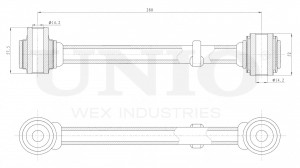 Рычаг подвески поперечный задний SSP-40137 UNIO