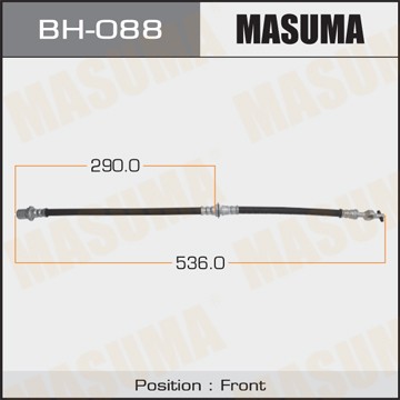 Шланг тормозной TOYOTA Crown (91-99) передний MASUMA BH088 MASUMA