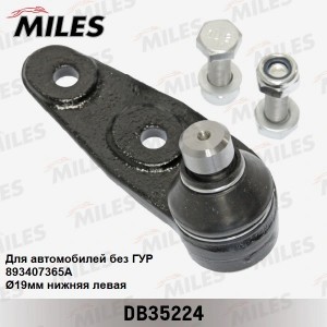 Опора шаровая нижняя левая (без ГУР 19mm) AUDI 80 89-92 (TRW JBJ663) DB35224 DB35224 MILES