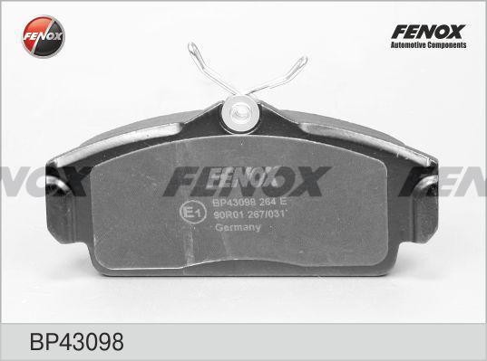 Колодки тормозные дисковые Nissan Almera II (N16) 00-, Primera 96-01 BP43098 FENOX