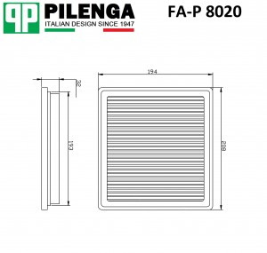 Фильтр воздушный POLO VI, GOLF VII, OCTAVIA III 1.6, YETI 1.6 FA-P8020 FAP8020 PILENGA