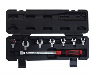 Ключ динамометрический 20-110Нм 9-12мм с рожковыми насадками 10-19мм 8 предметов JTC-6833K JTC TOOLS