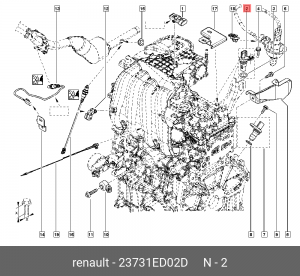 Датчик фазы ЛАДА X-Ray АвтоВАЗ 23731ED02D RENAULT