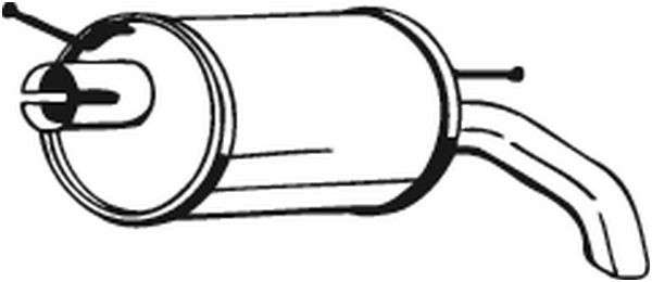 Глушитель VW Sharan (95-10) SEAT Alhambra (96-10) FORD Galaxy (95-00) задняя час 154-511 BOSAL