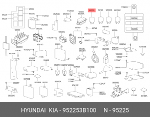 РЕЛЕ 952253B100 MOBIS