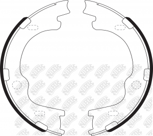 Колодки стояночного тормоза KIA SPORTAGE 2.0 2010 FN11006 FN11006 NIBK