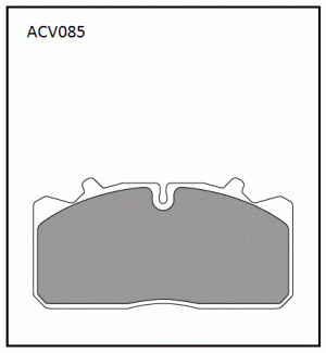 Колодки тормозные ГАЗон Next передние/задние (4шт.) ALLIED NIPPON ACV085KS ALLIED NIPPON