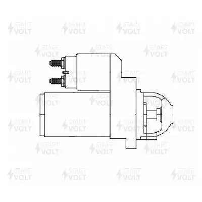 Стартер для а/м ГАЗ ГАЗель Next (13-) с дв. Cummins ISF 2.8D 6MT 2,5кВт LSt0319 LST 0319 START VOLT
