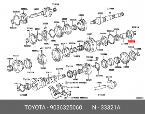 подшипник КПП!\ Toyota 90363-25060 TOYOTA
