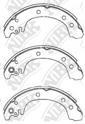 Колодки тормозные барабанные FN0627 FN0627 NIBK