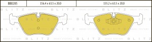 BMW X3 E83 (2004>)/3-СЕРИЯ E46 (1998-2005) BB0285 BLITZ