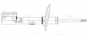Амортизатор Lexus RX (08-)/Toyota Highlander (13-) (стойка) пер. прав. (AG 19378 AG 19378 TRIALLI