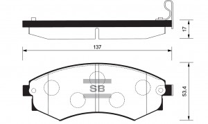 Колодки передние HYUNDAI SONATA IV SP1111 SP1111 SANGSIN