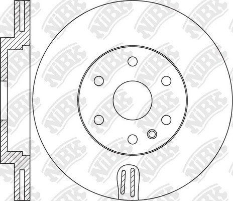 Диск тормозной Cadillac SRX 09 - RN1662 RN1662 NIBK