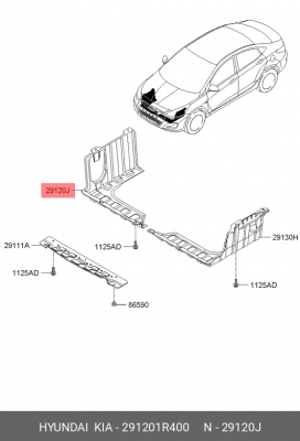 HYUNDAI SOLARIS (2010>)/KIA RIO (2011>) 291201R400 HYUNDAI KIA