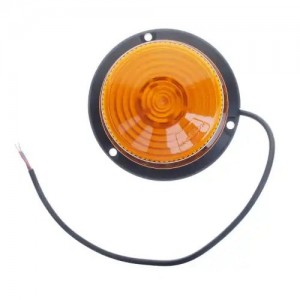 Маяк импульсный 12/24V светодиодный стационарный желтый MEGAPOWER 37034006 MEGA POWER