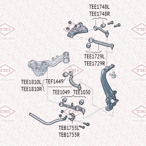 Рычаг передней подвески нижний L/R AUDI A4 94- TEE1049 TEE1049 TATSUMI