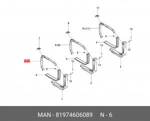 Ленточная растяжка 81974606089 MAN