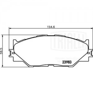 Колодки торм. Lexus IS (05-) диск. перед. (PF 4359) PF 4359 TRIALLI