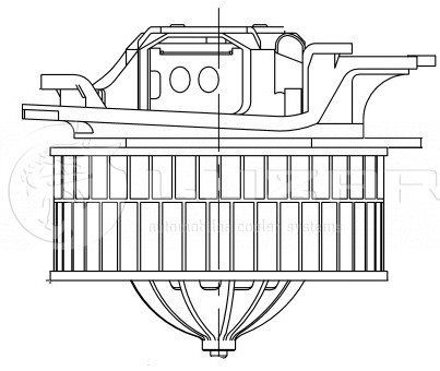 Вентилятор отопителя для а/м Mercedes-Benz E (W211) (02-) LFh15211 LFH15211 LUZAR