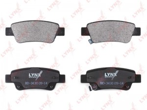 Колодки тормозные дисковые задние BD-3430 LYNXAUTO