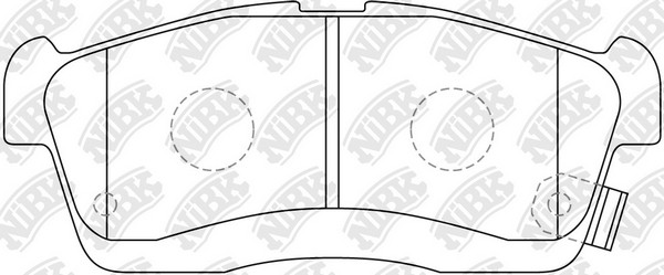 Колодки тормозные TOYOTA Passo (14-) дисковые передние (4шт.) NIBK PN6492 NIBK