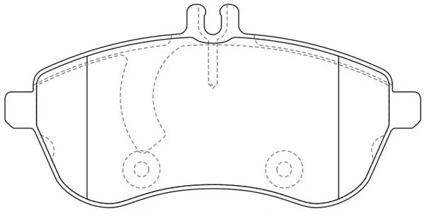 Колодки тормозные передние (MB W204/W212) BP31452W BP31452W SB NAGAMOCHI